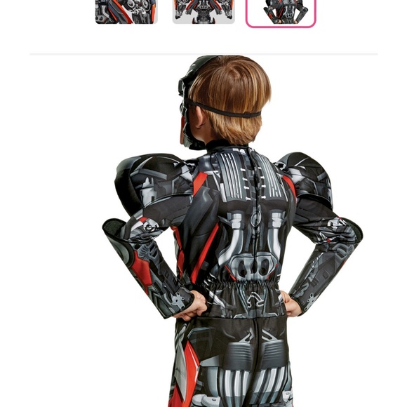 Size medium 8-10 Transformers The Last Knight autobot jumpsuit Halloween costume - Picture 11 of 11